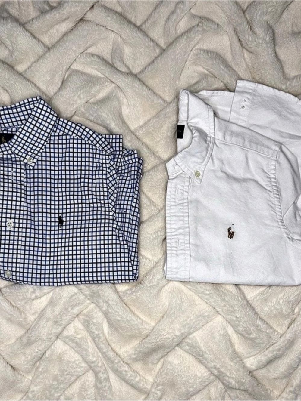 Polo Ralph Lauren Two-Piece Checkered Button-Down Shirt Set